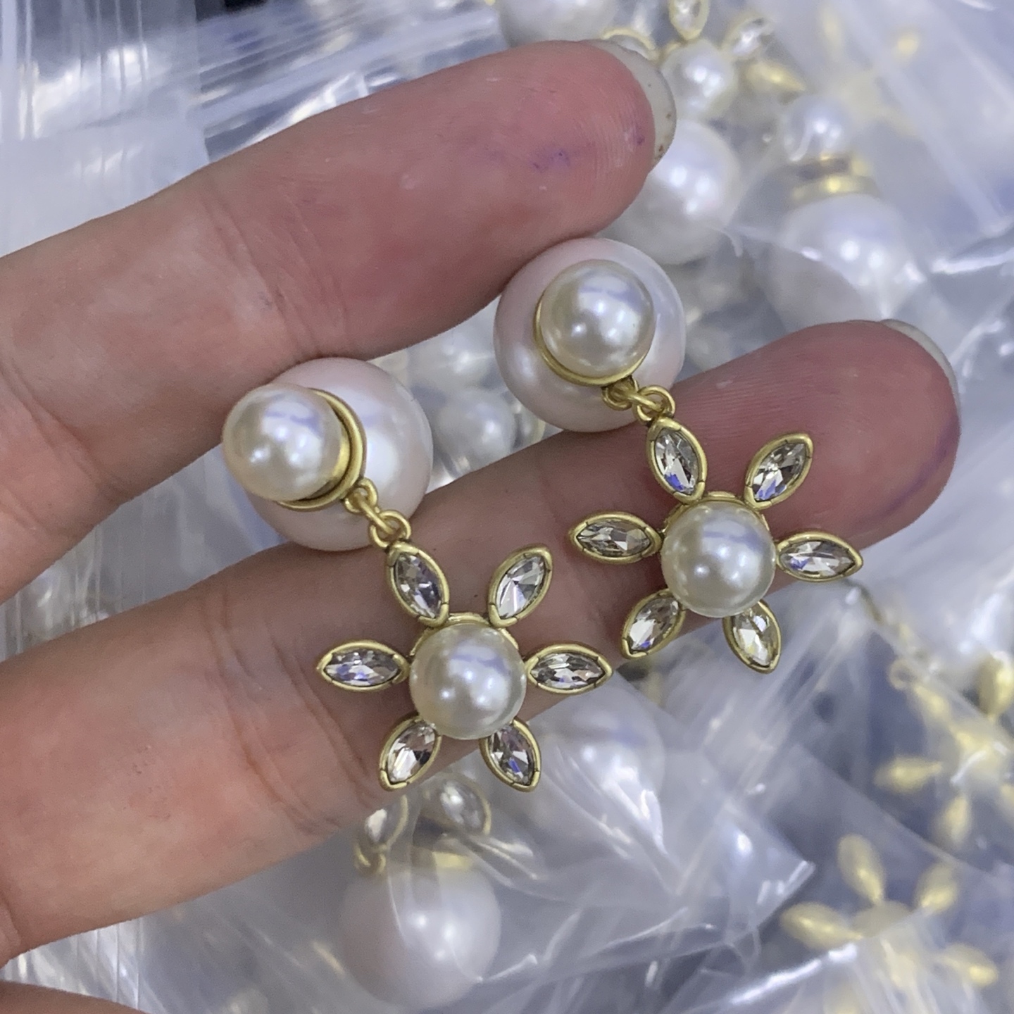 Dior Silver Vintage-Inspired Earrings 529