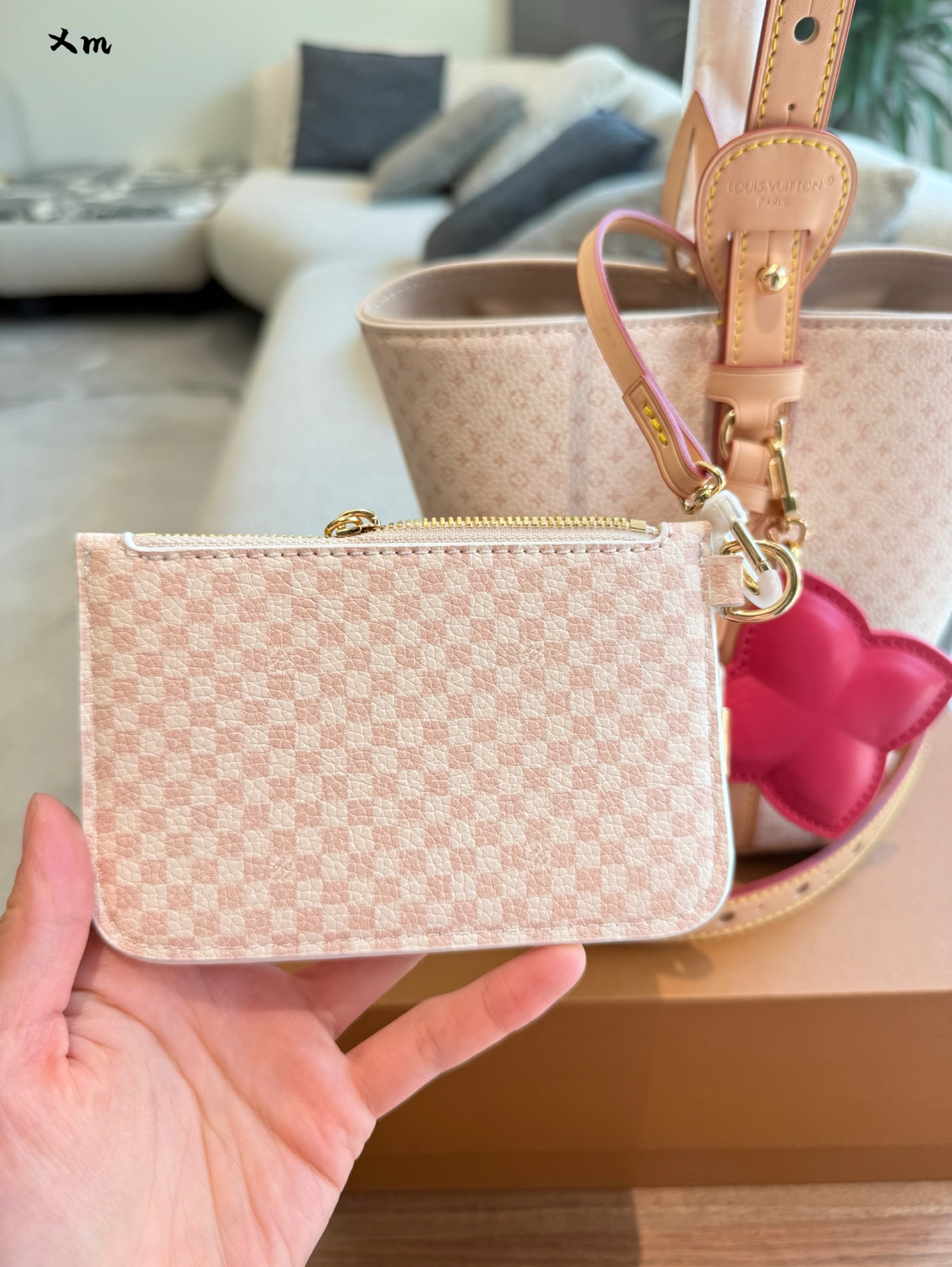 LV Rose Gold Vintage-Inspired Bag 1400
