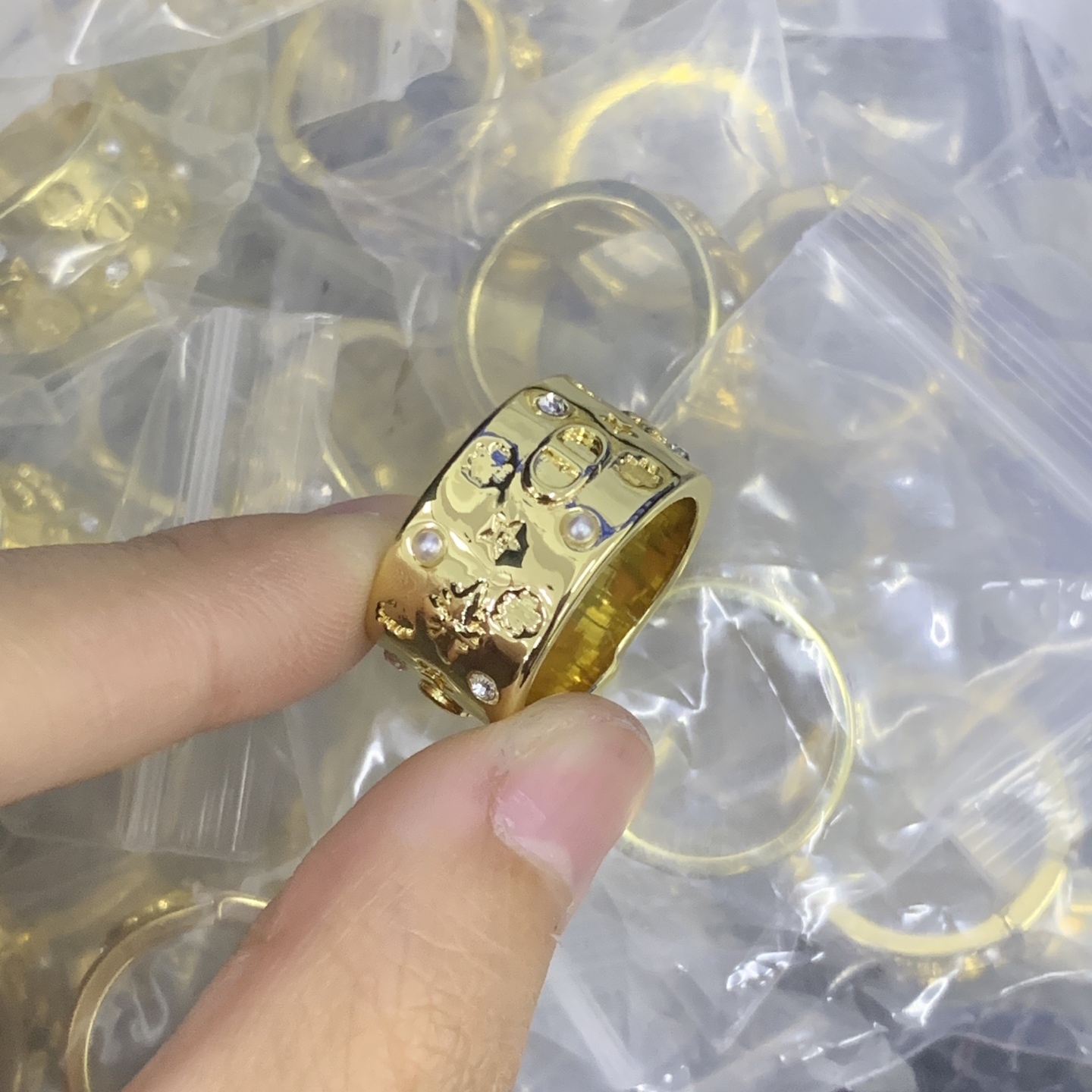 Dior Gold Vintage-Inspired Ring 571