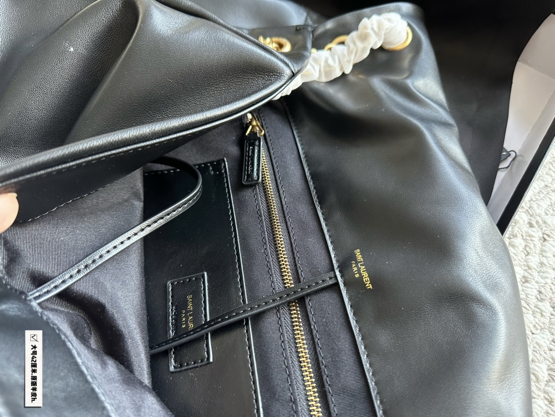 YSL Gold Logo-Accented Bag 158