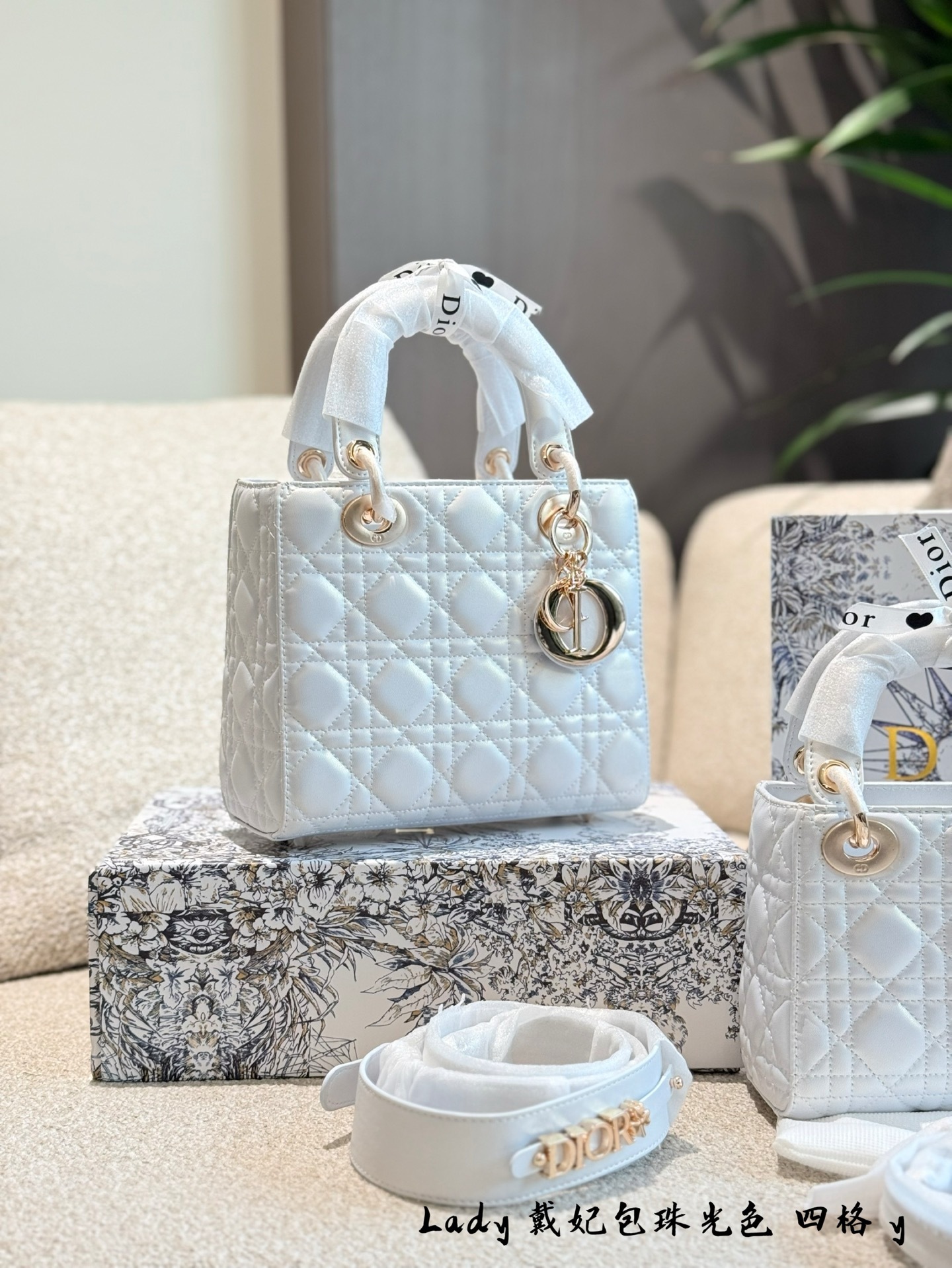 Dior lady Pink Quilted Bag 715