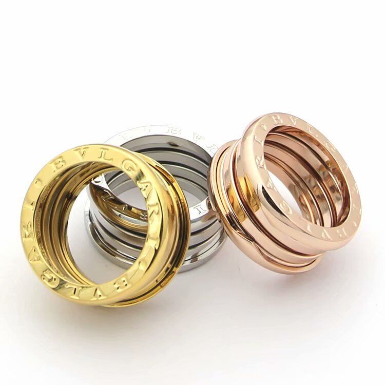 BVLGARI Rose Gold Textured Ring 029