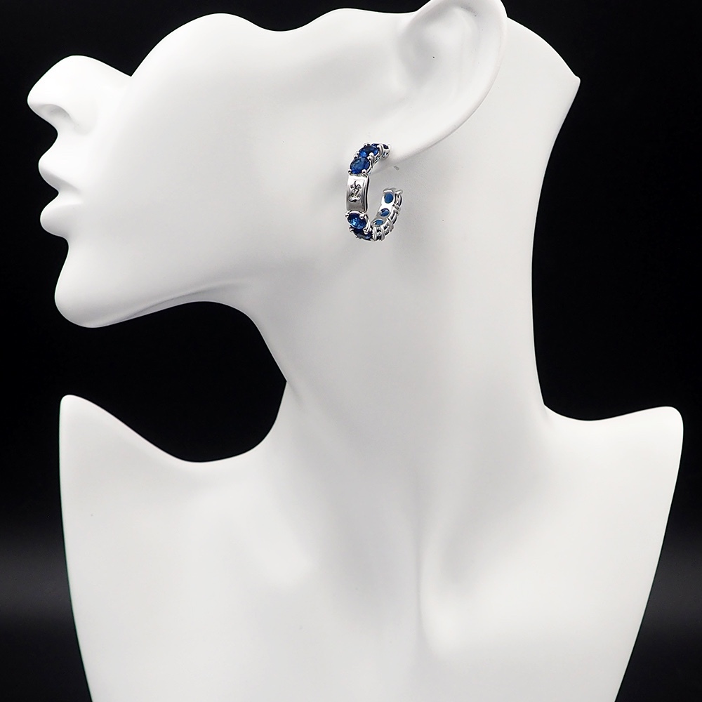 LV Silver Logo-Accented Earrings 223