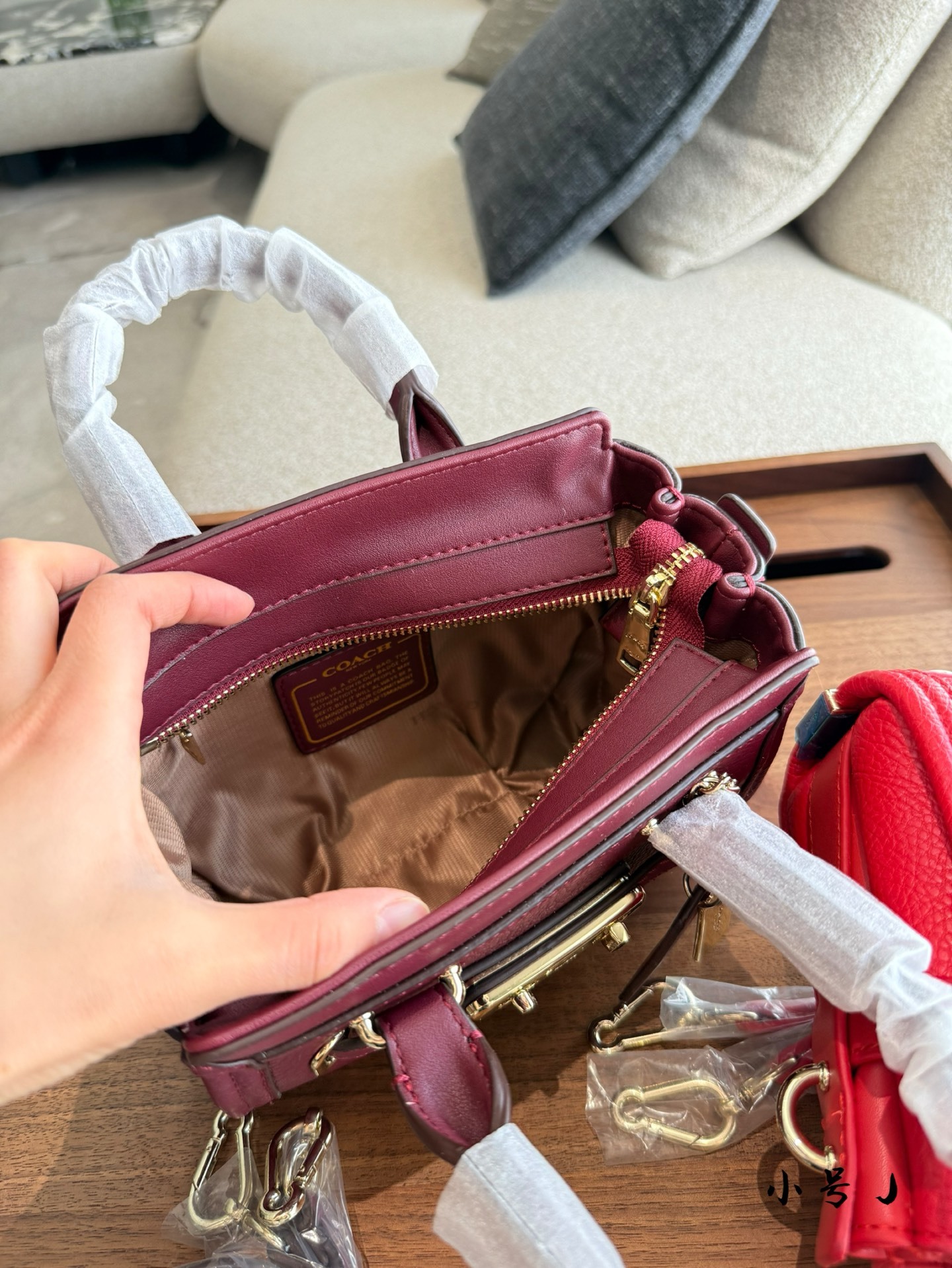 Coach Rose Gold Vintage-Inspired Bag 024