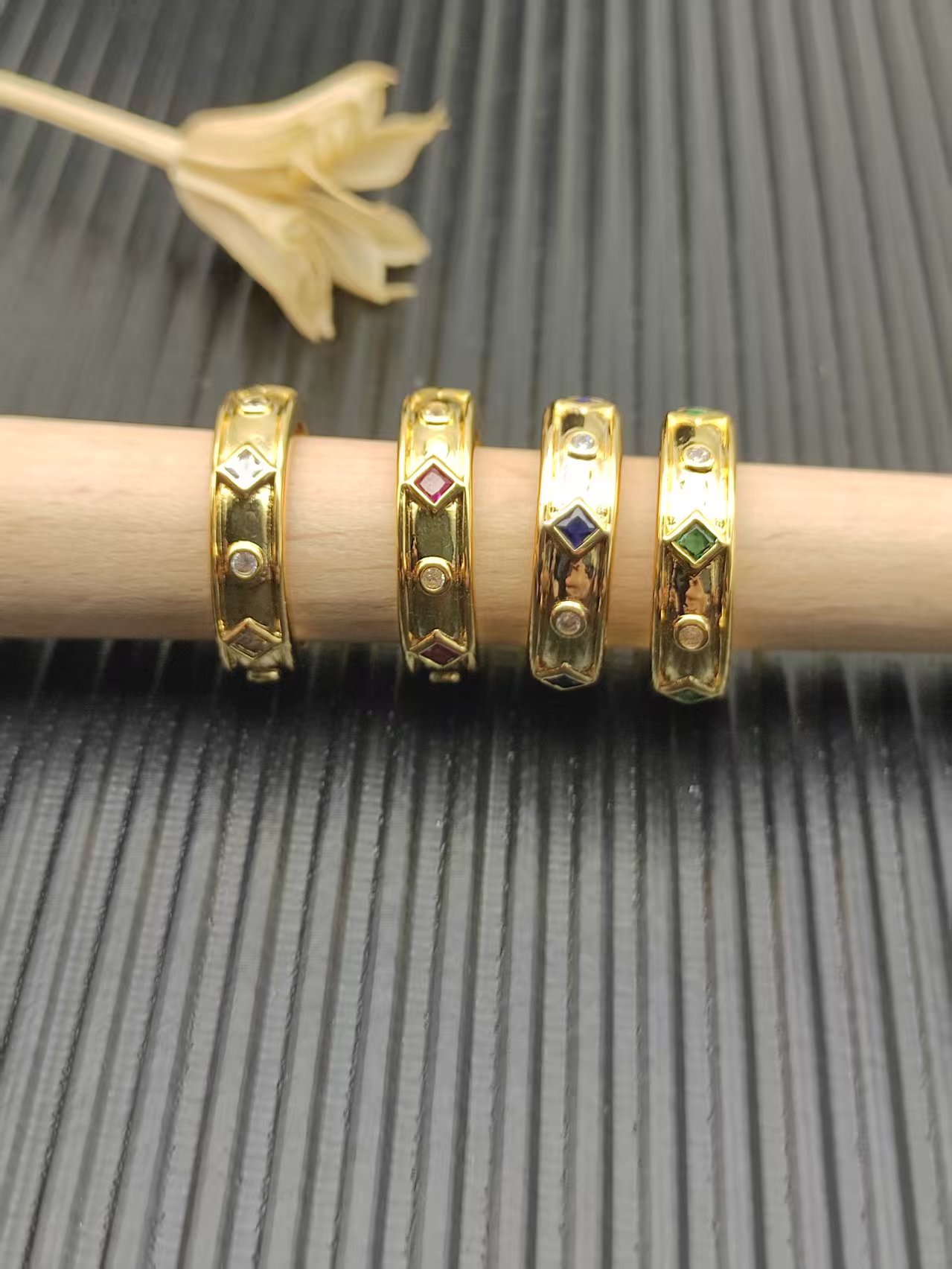 David Yurman Rose Gold Textured Ring 304