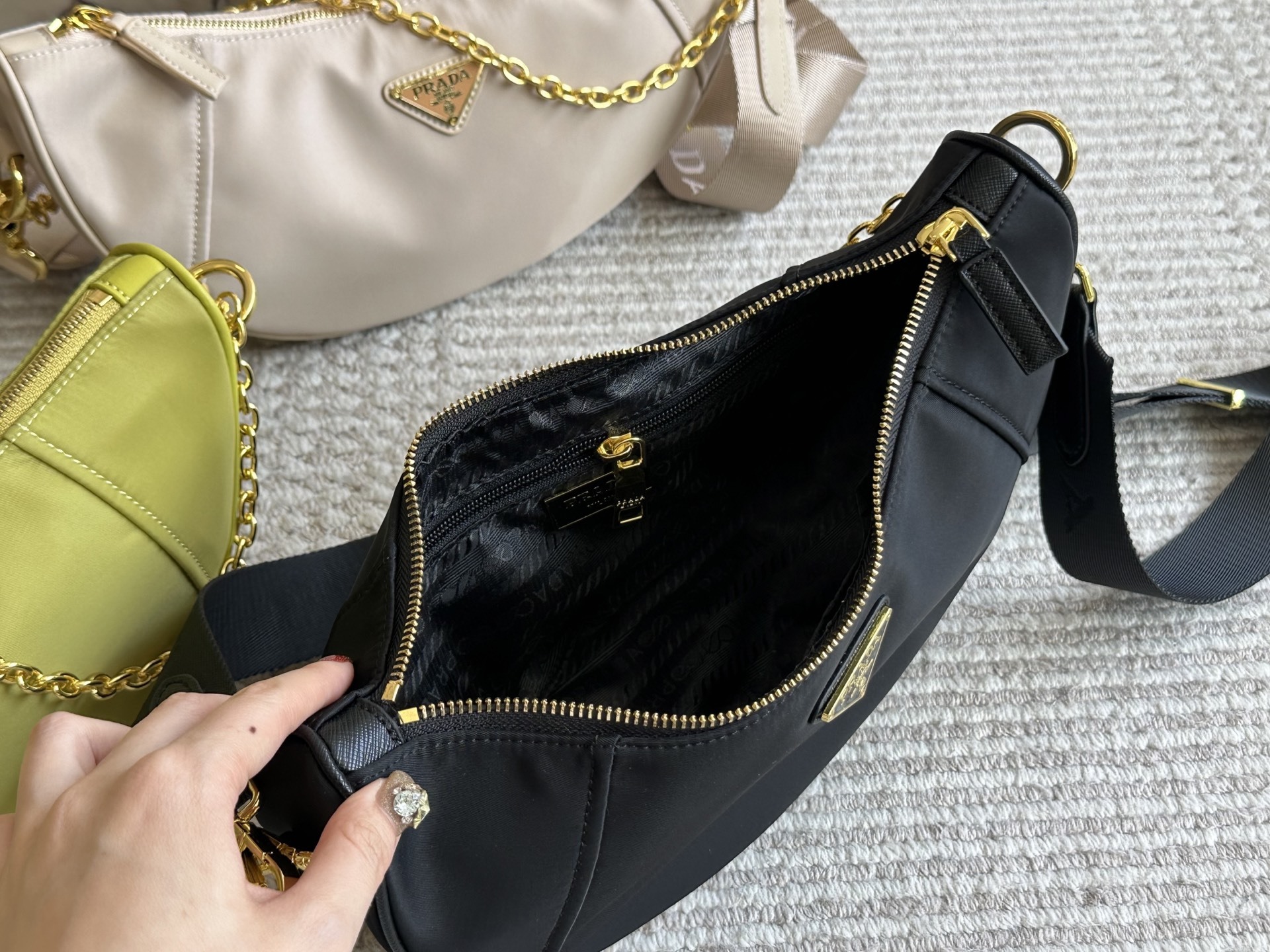 Prada Bag Sling Gold Vintage-Inspired Bag 014