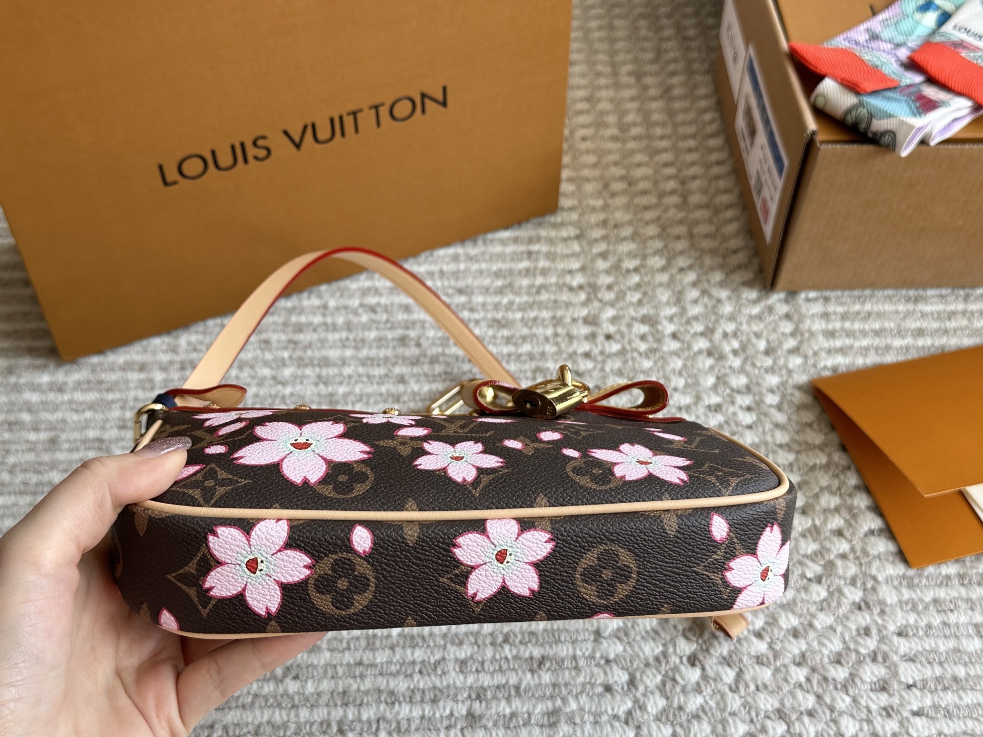 LV Rose Gold Quilted Bag 1511