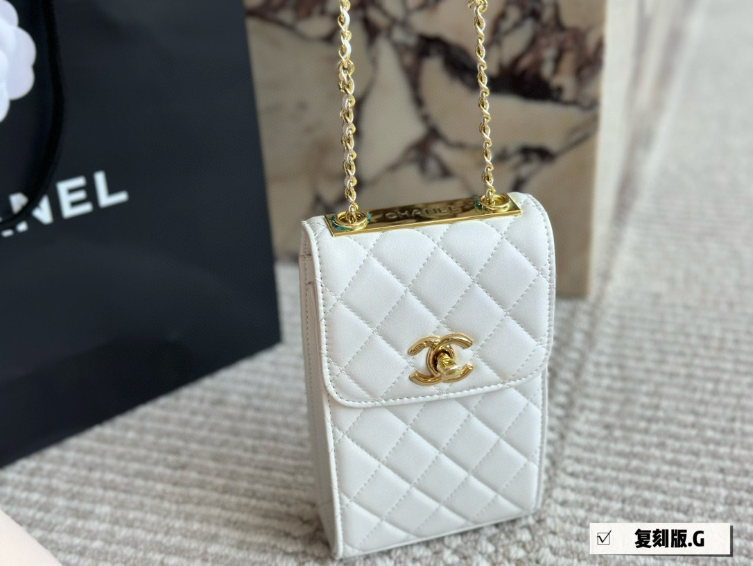 Chanel Gold Logo-Accented Bag 1177