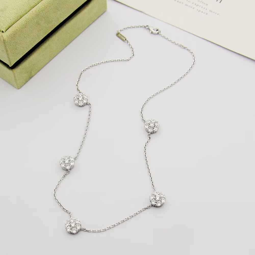 Van Cleef Rose Gold Logo-Accented Necklace 027
