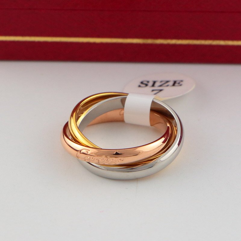 Cartier letter Rose Gold Romantic Ring 024