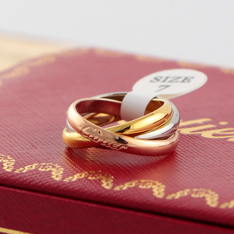 Cartier letter Rose Gold Romantic Ring 024