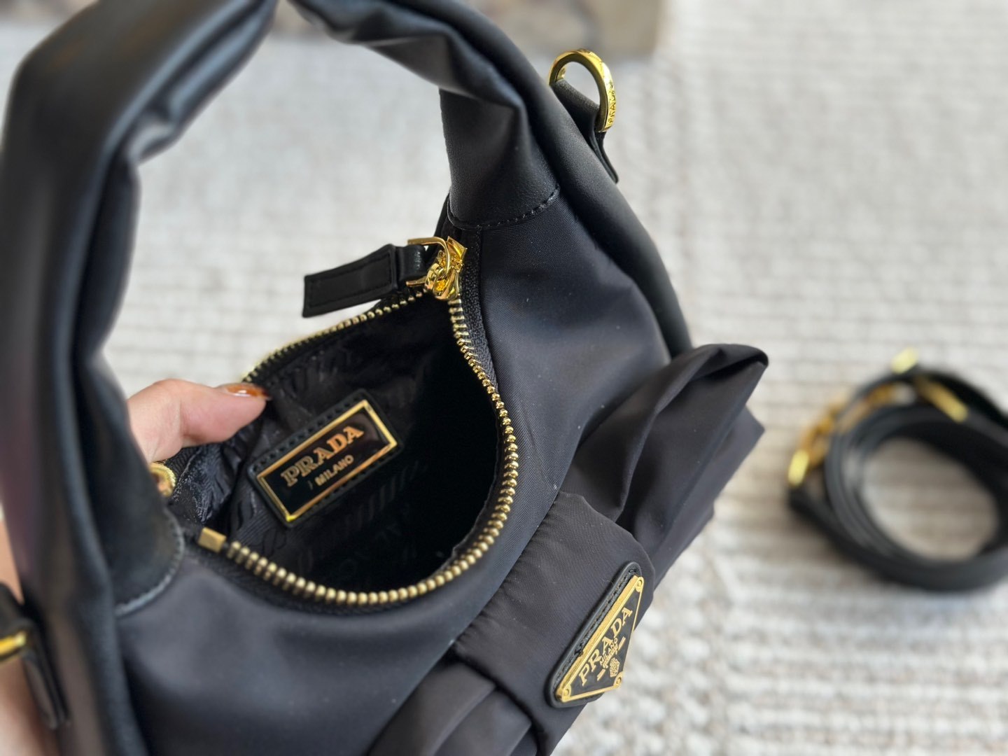 Prada Rose Gold Vintage-Inspired Bag 059