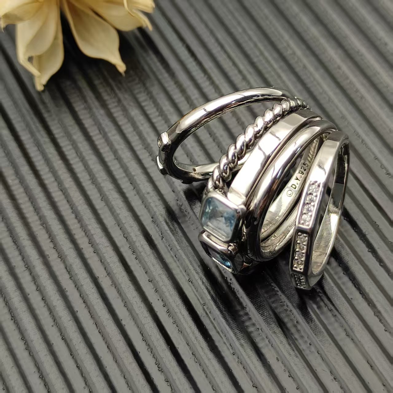 David Yurman Silver Vintage-Inspired Ring 292