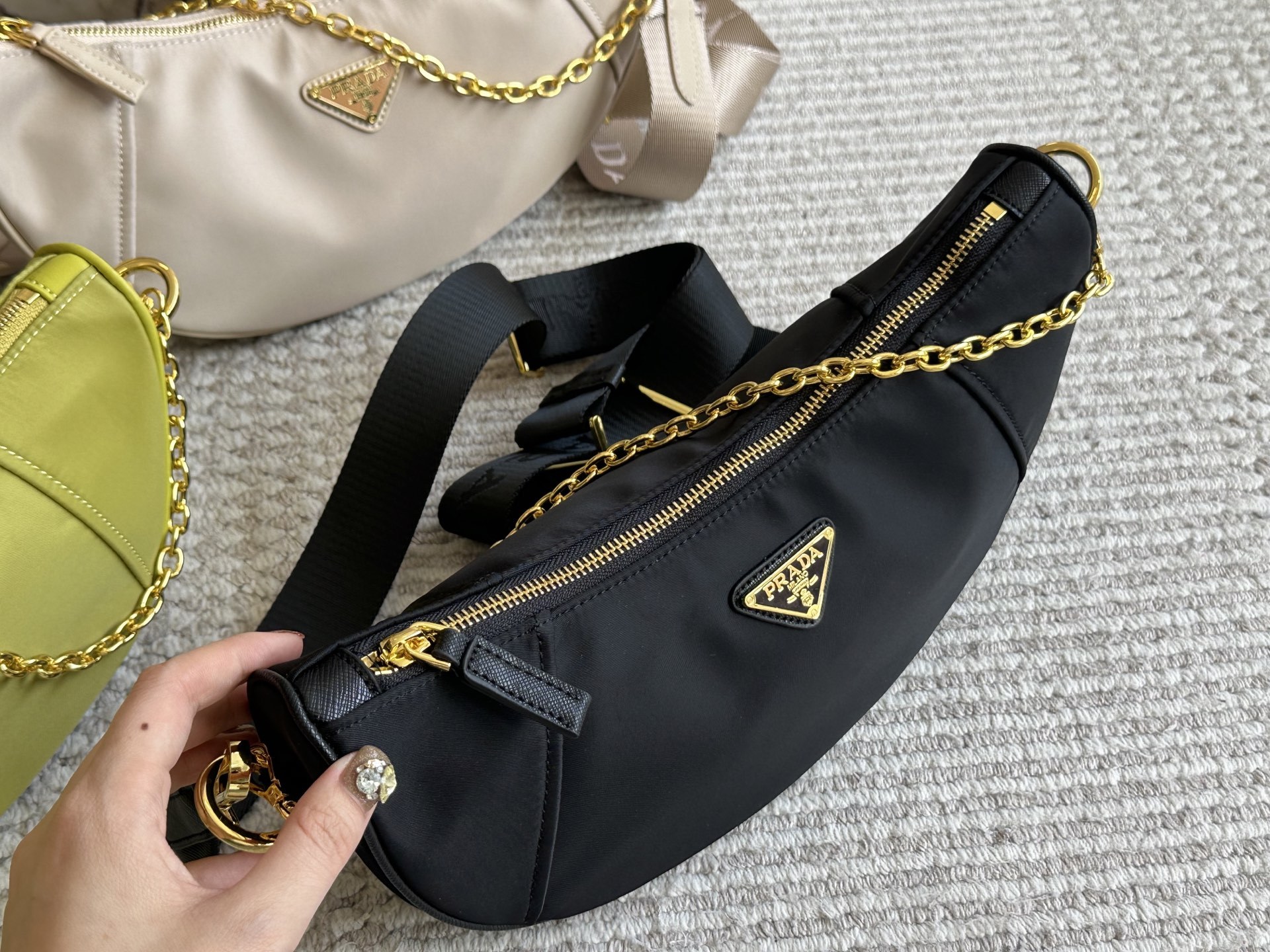 Prada Bag Sling Gold Vintage-Inspired Bag 014