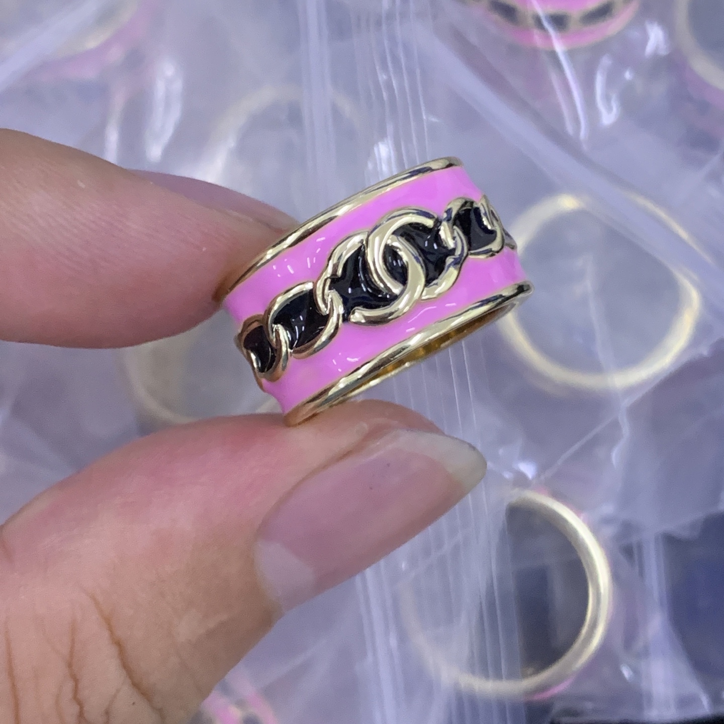 Chanel Rose Gold Vintage-Inspired Ring 1050