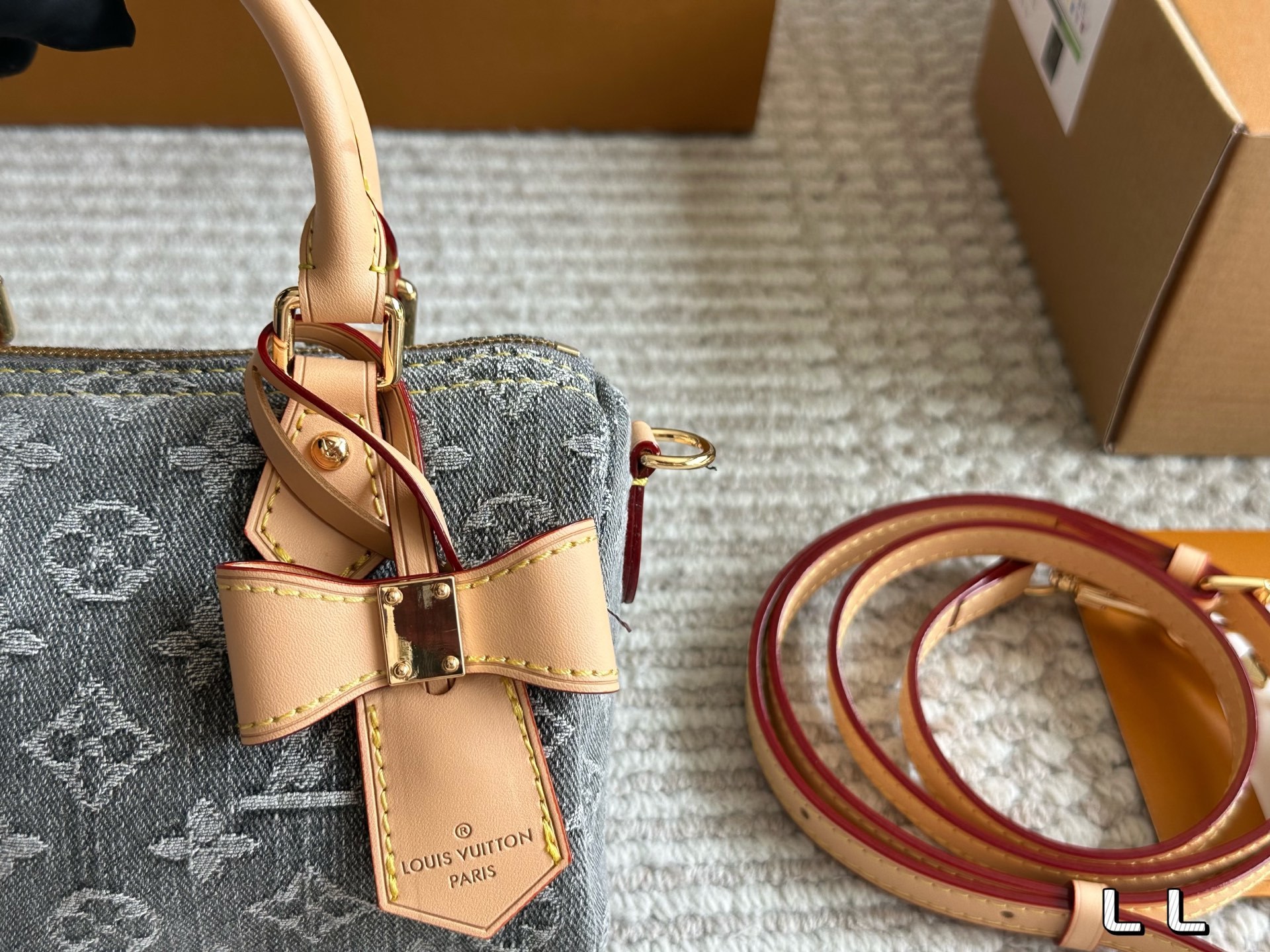 LV Rose Gold Textured Bag 1270