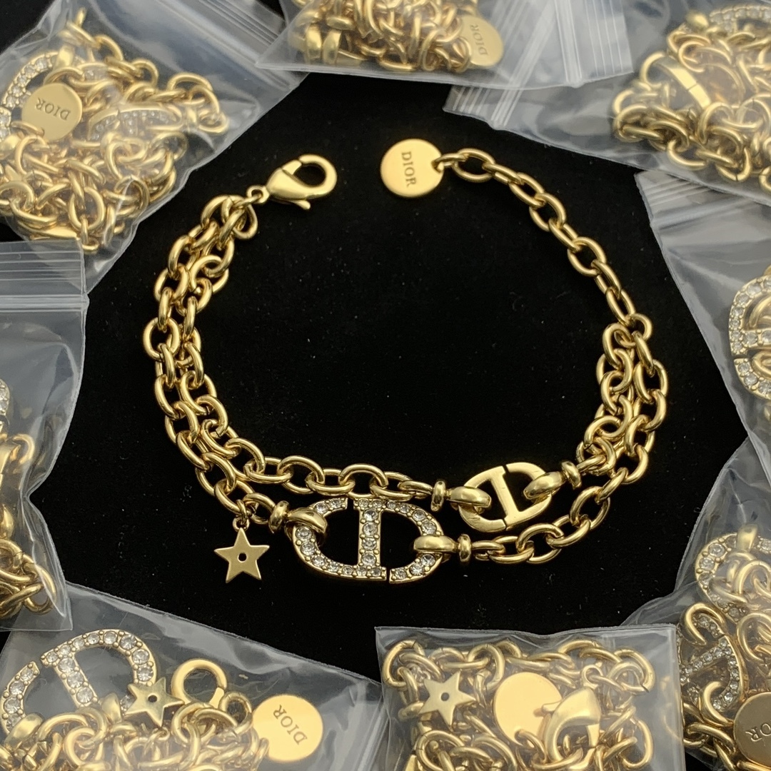 Dior Gold Vintage-Inspired Bracelet 618