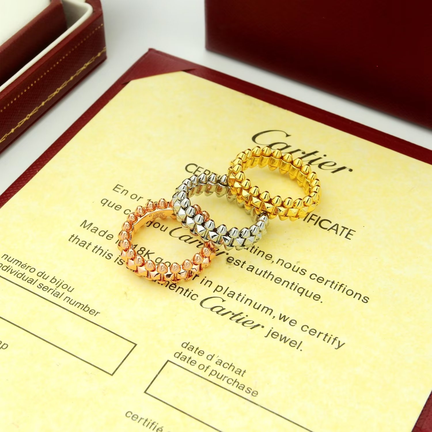 Cartier clash Rose Gold Romantic Ring 0235
