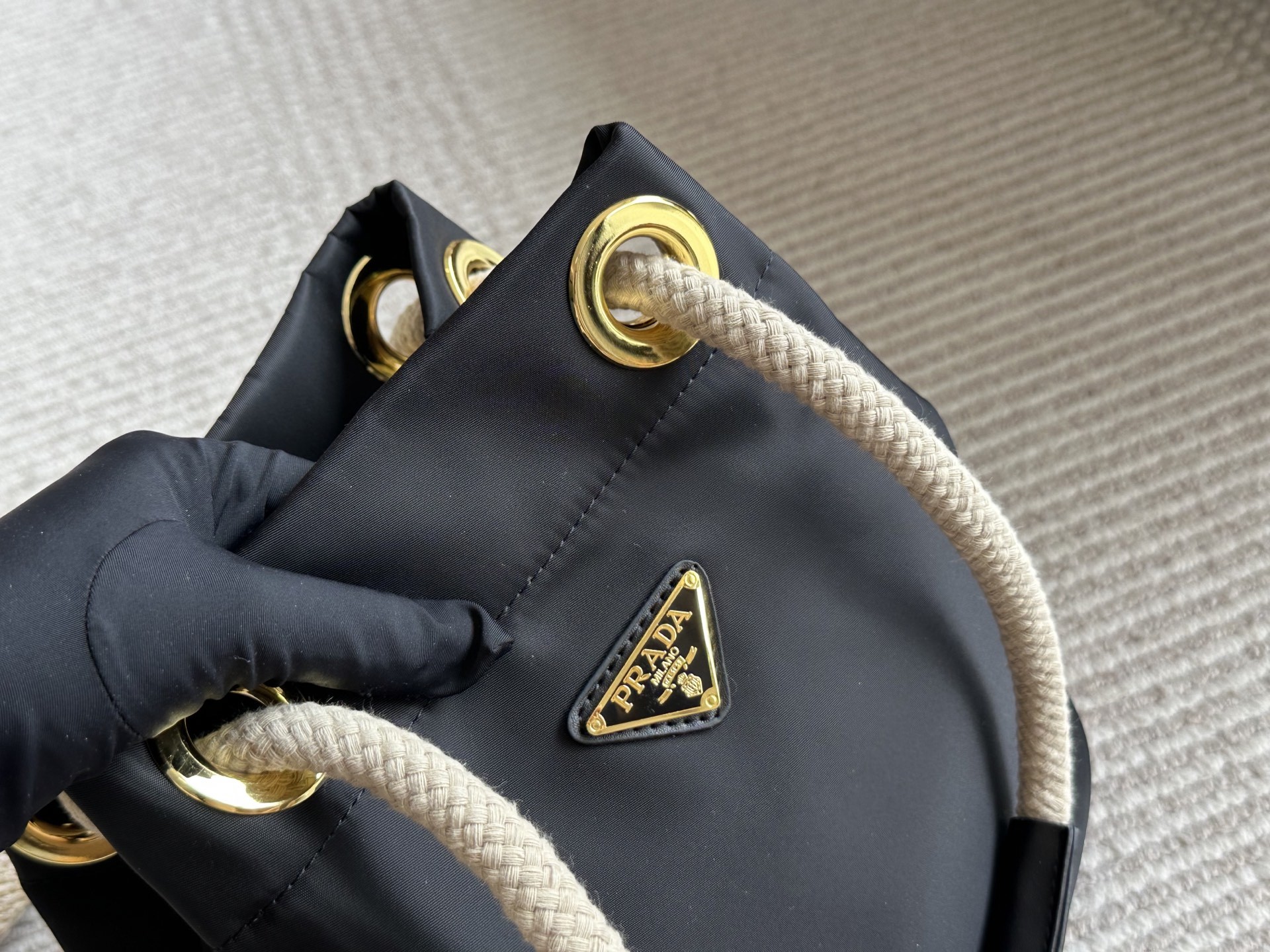 Prada Rose Gold Vintage-Inspired Bag 060