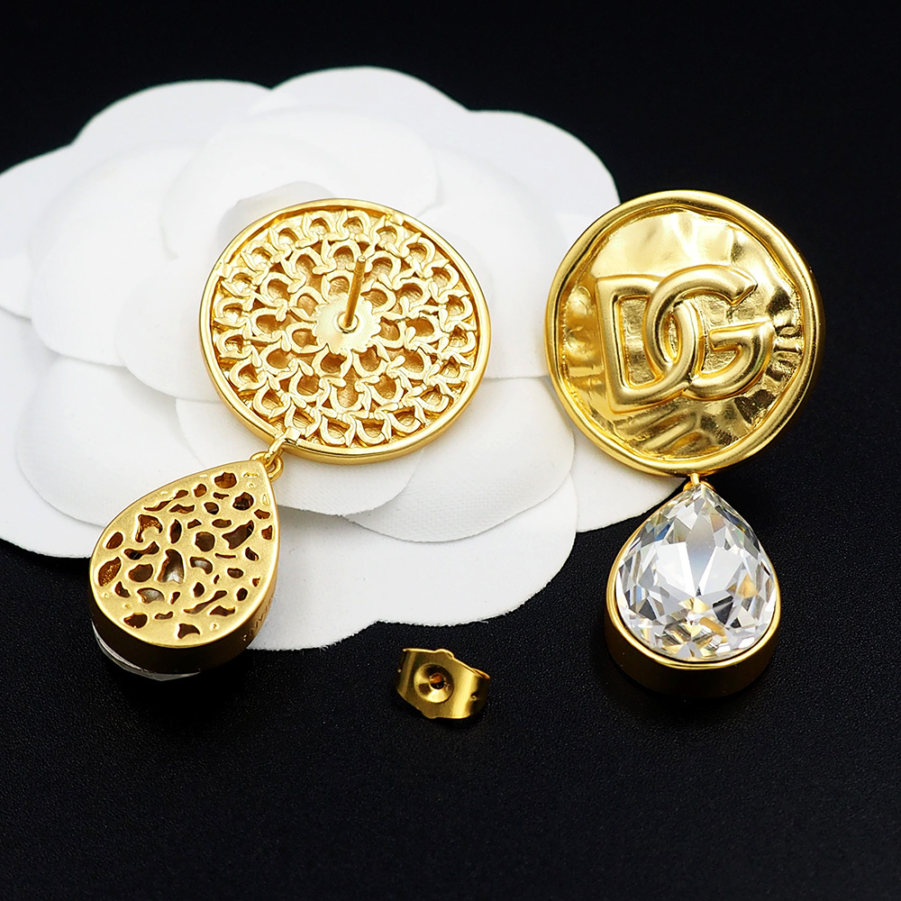 Dolce&Gabbana D&G Gold Logo-Accented Earrings 002
