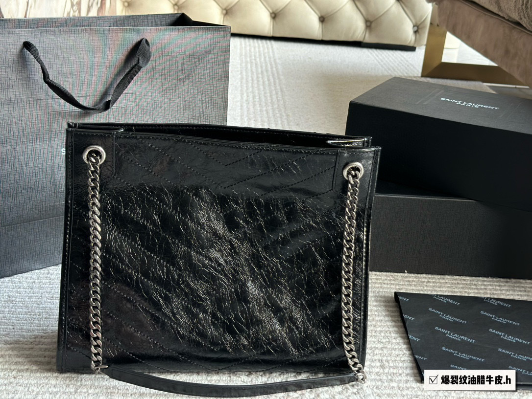 YSL Silver Quilted Bag 153