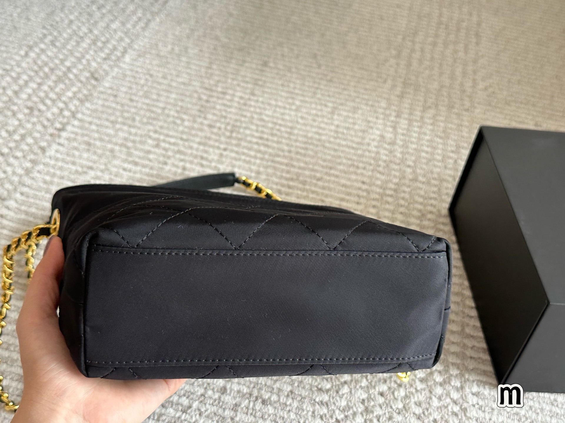 Prada Gold Quilted Bag 086