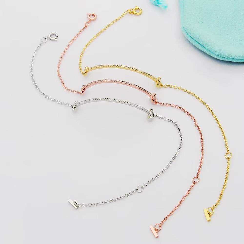 Tiffany Rose Gold Logo-Accented Bracelet 086