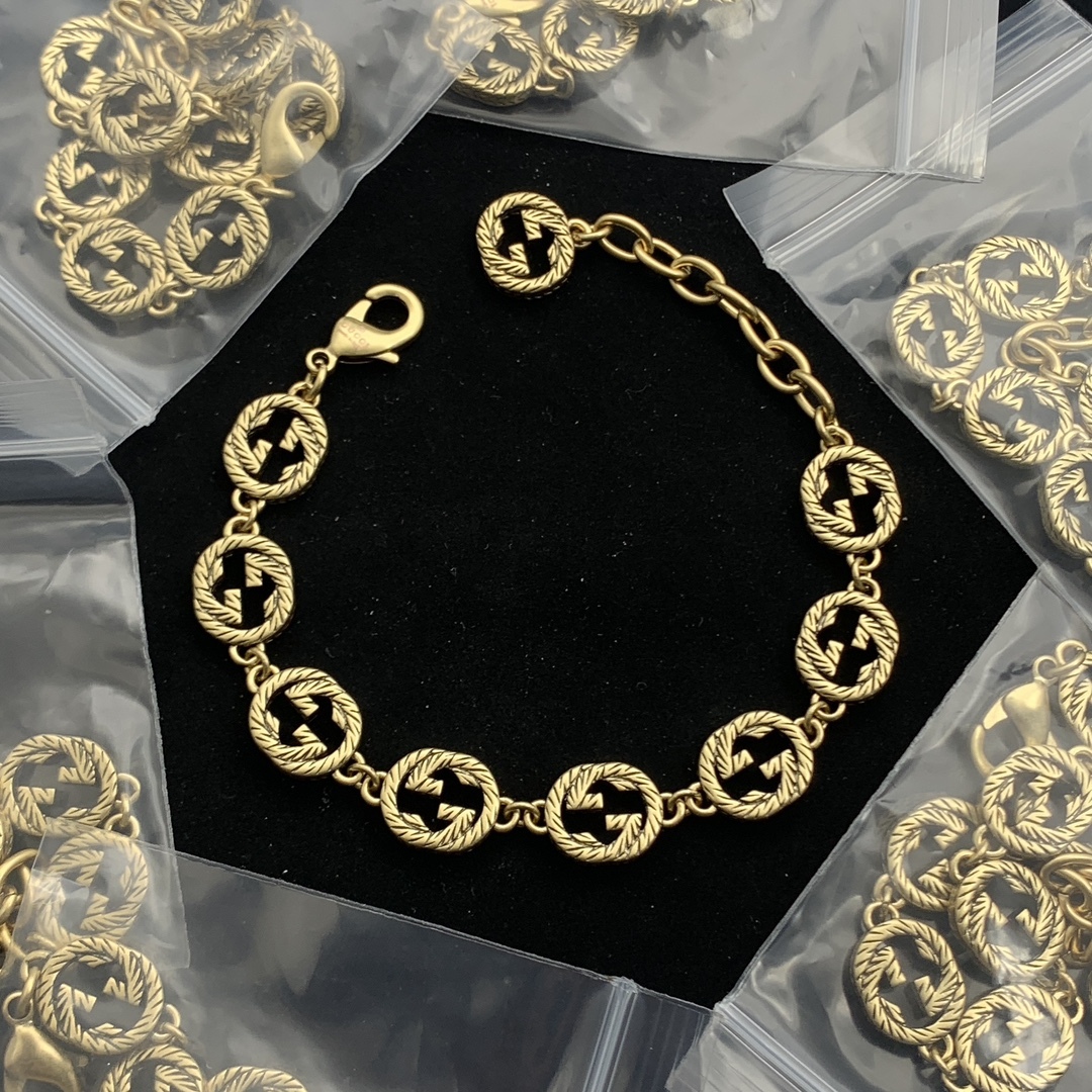 Gucci Rose Gold Vintage-Inspired Bracelet 236