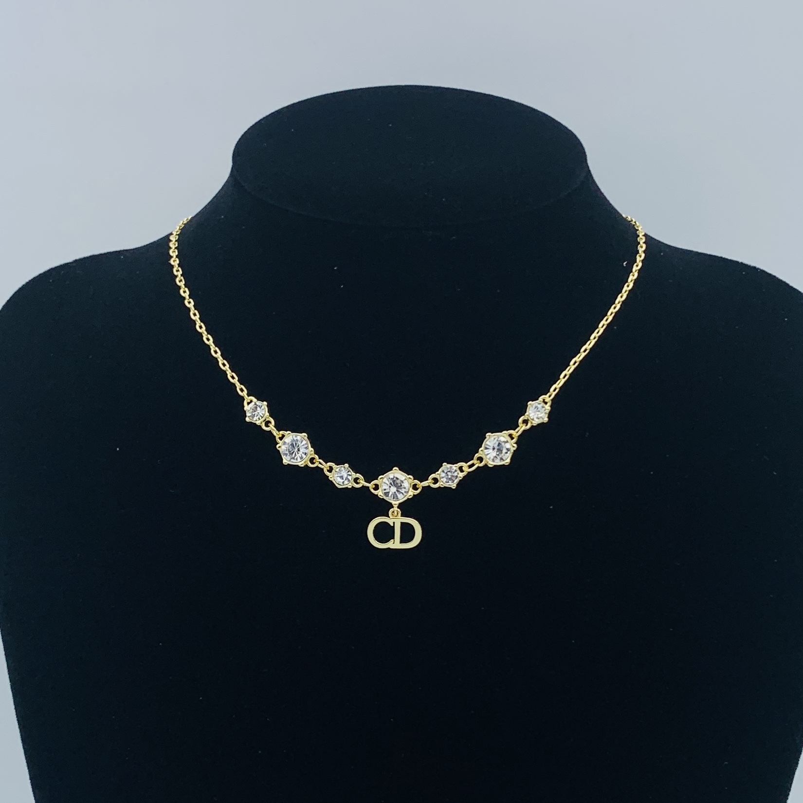 Dior Silver Vintage-Inspired Necklace 361