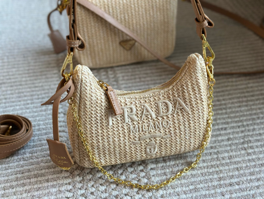 Prada Beige Vintage-Inspired Bag 025