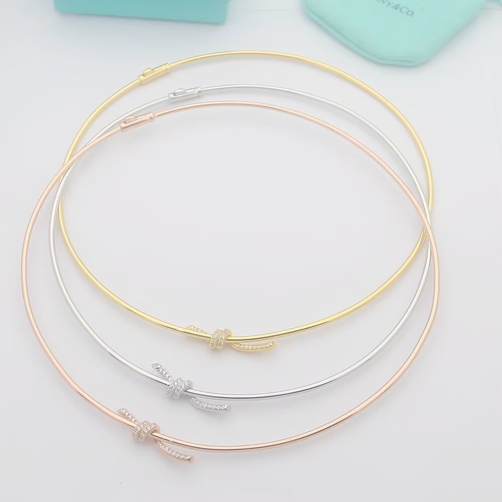 Tiffany Rose Gold Logo-Accented Necklace 241