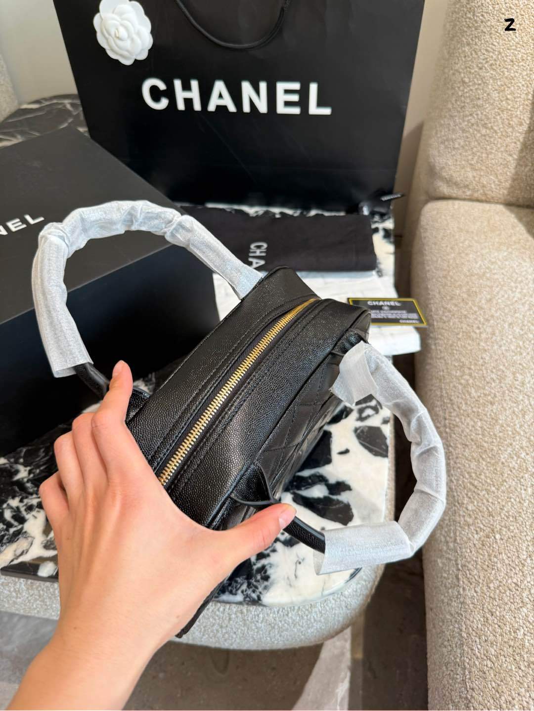 Chanel Silver Quilted Bag 1260
