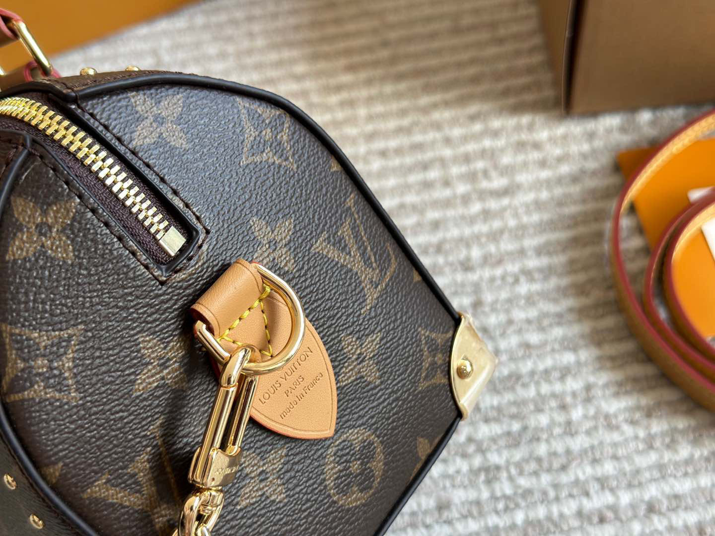 LV Rose Gold Quilted Bag 1582