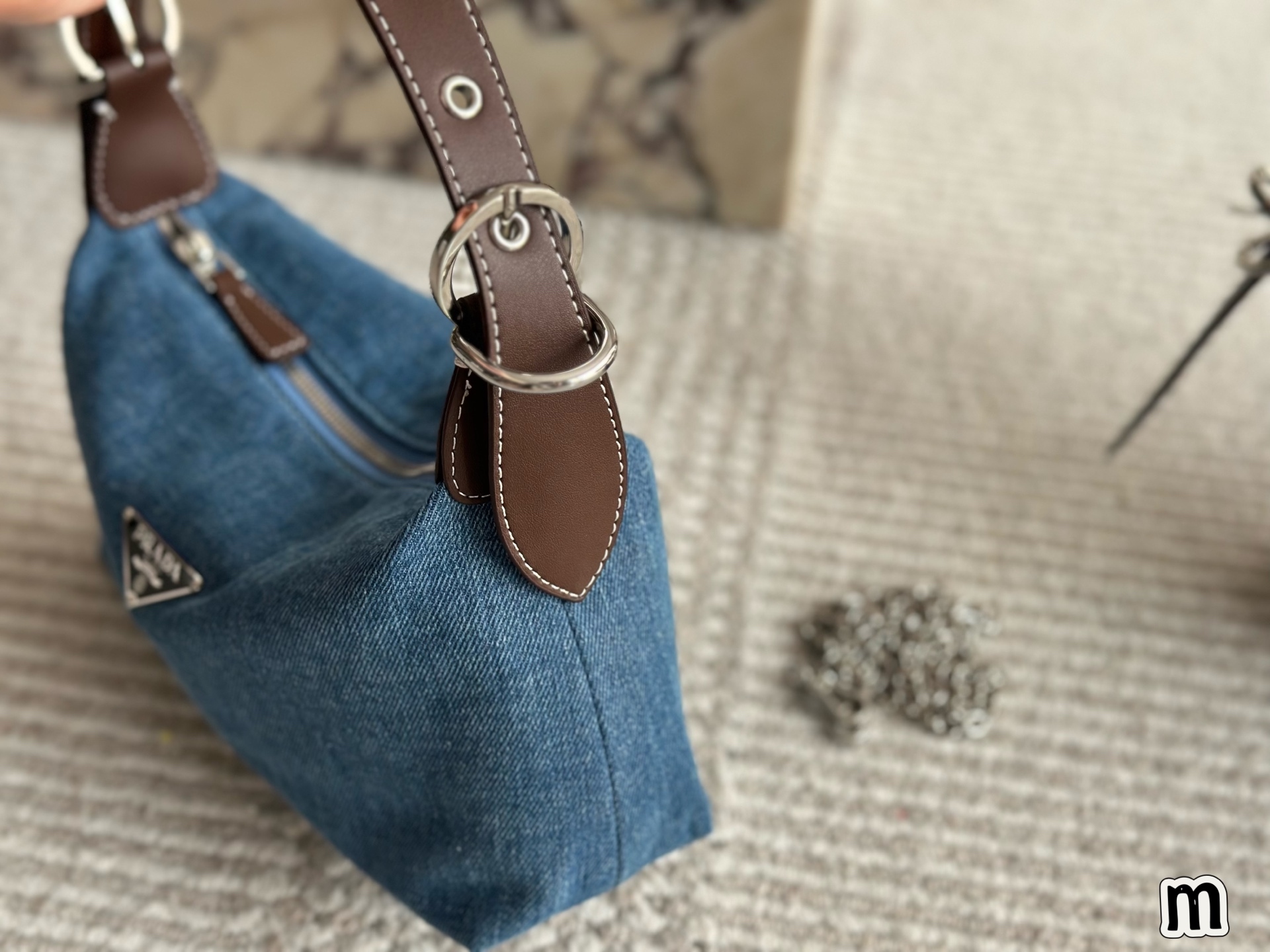 Prada Silver Vintage-Inspired Bag 047