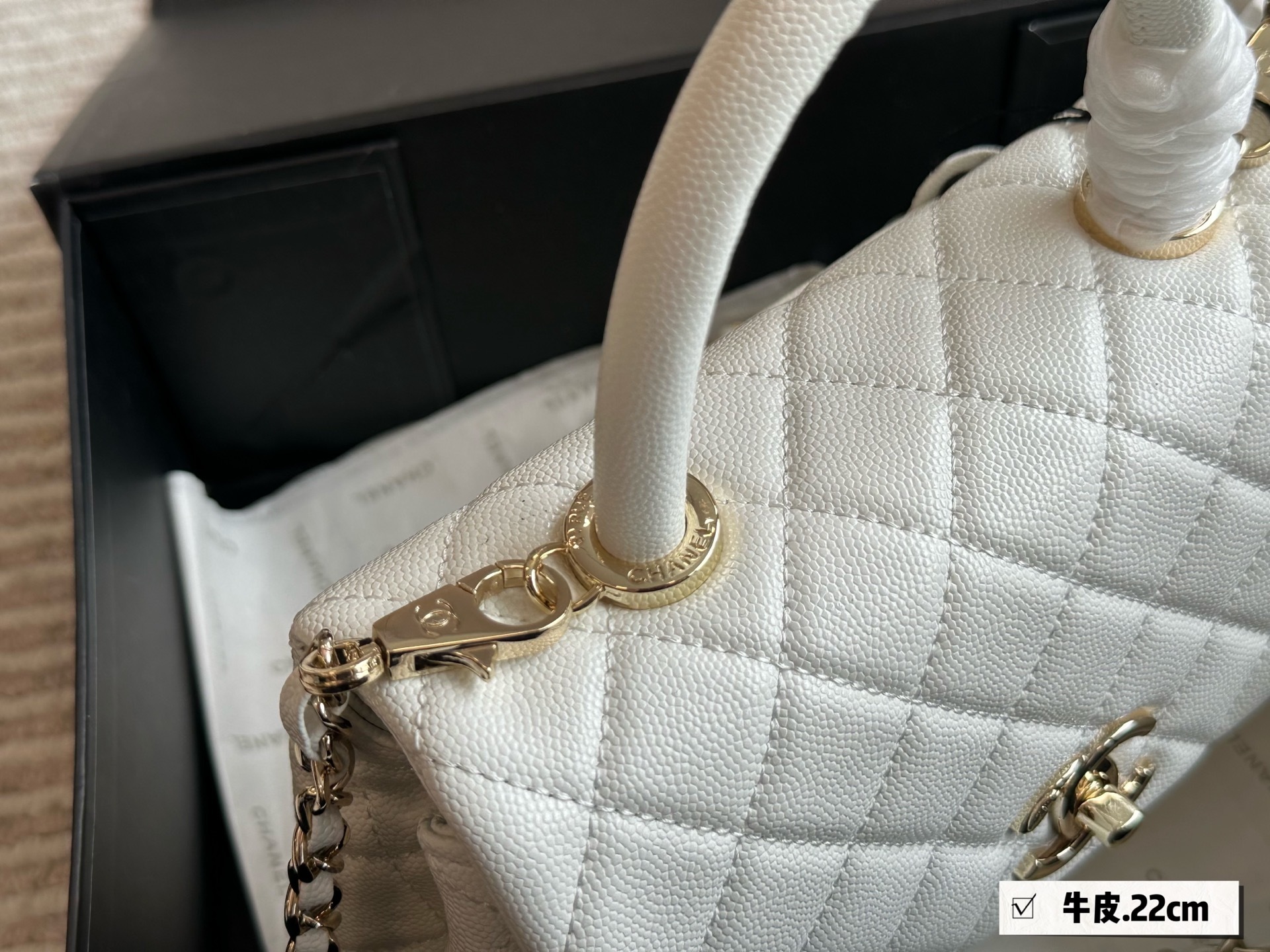 Chanel Silver Quilted Bag 1263