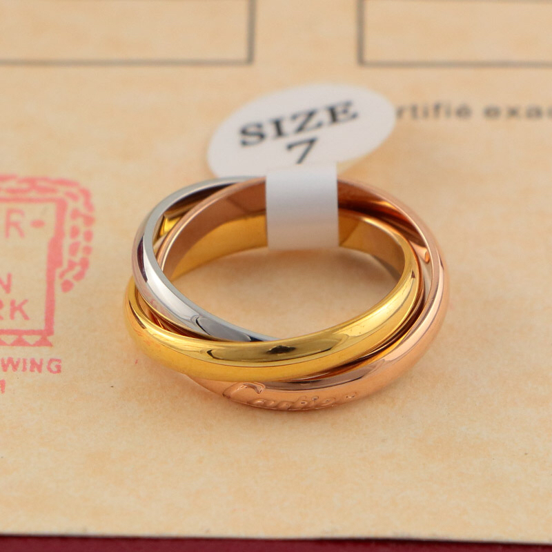 Cartier letter Rose Gold Romantic Ring 024