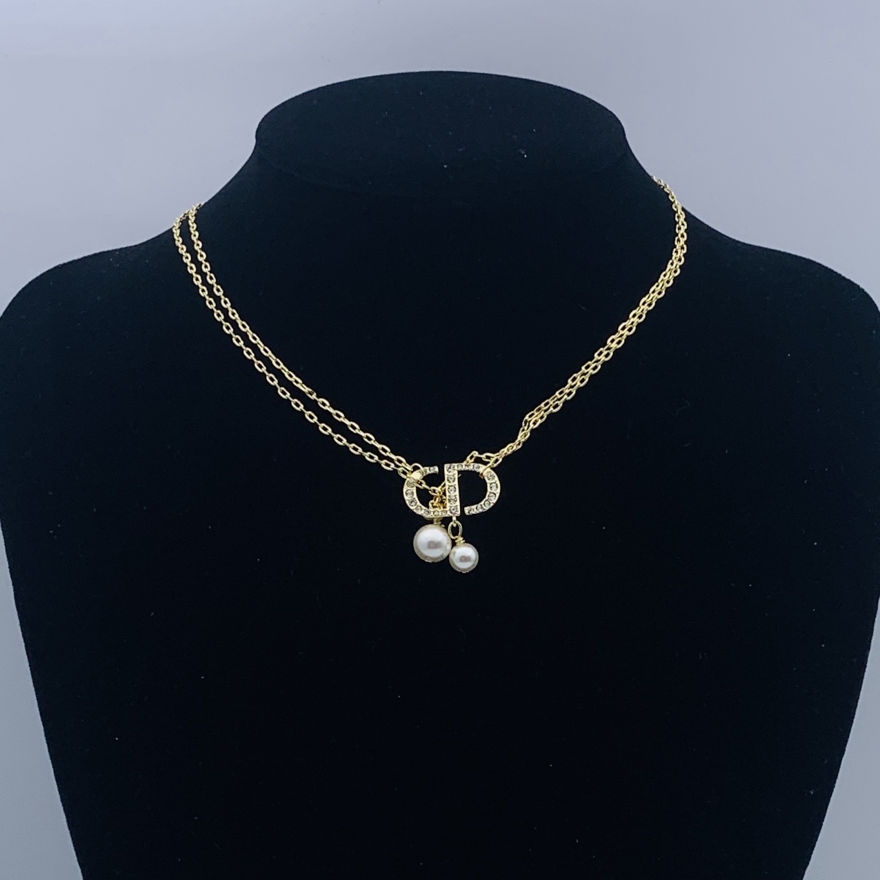 Dior Silver Vintage-Inspired Necklace 363
