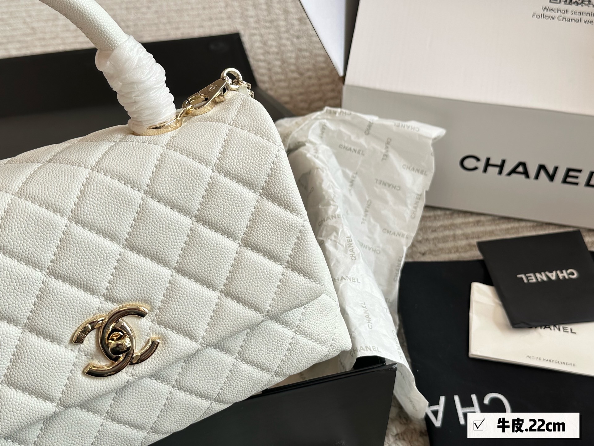 Chanel Silver Quilted Bag 1263