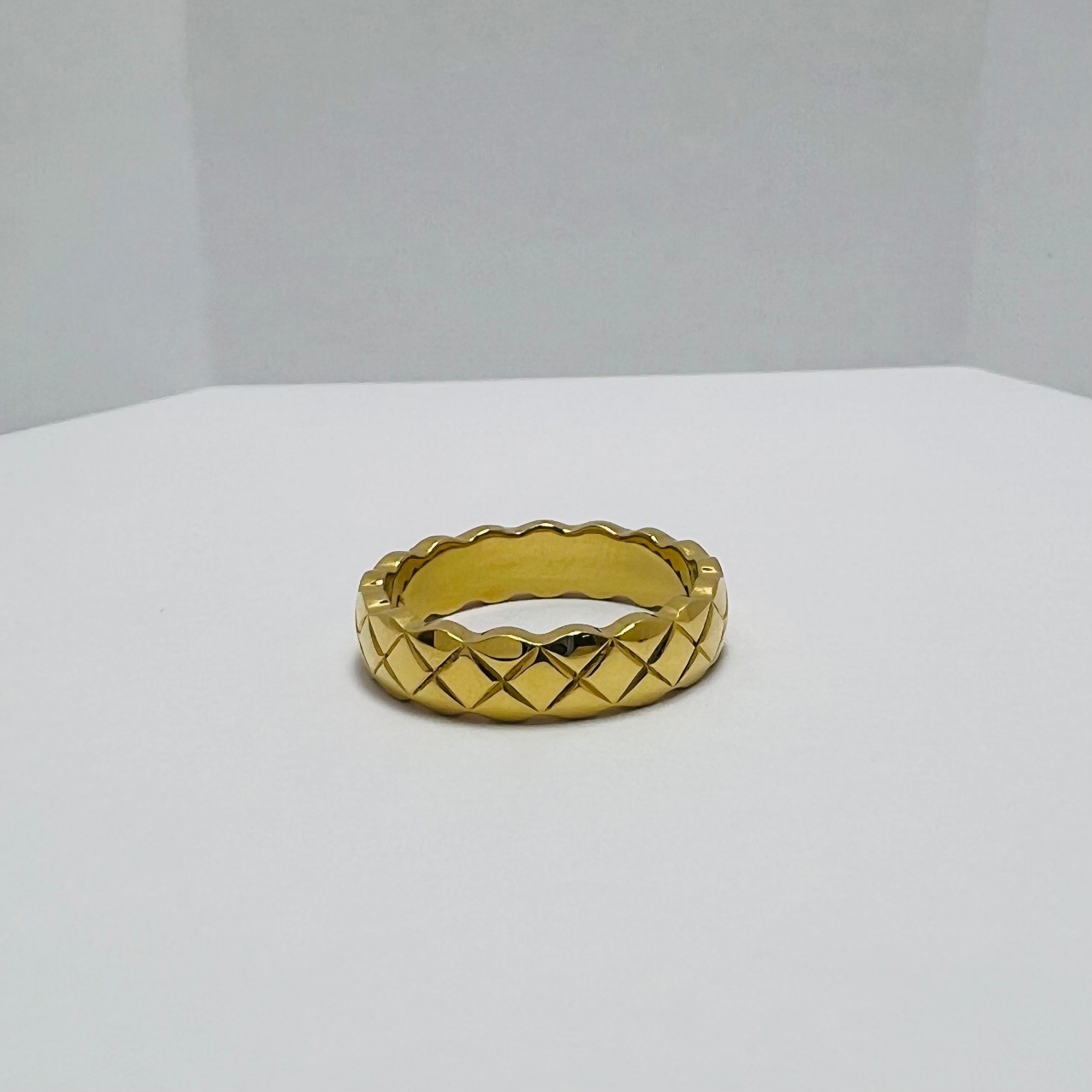 Chanel Gold Textured Ring 1045