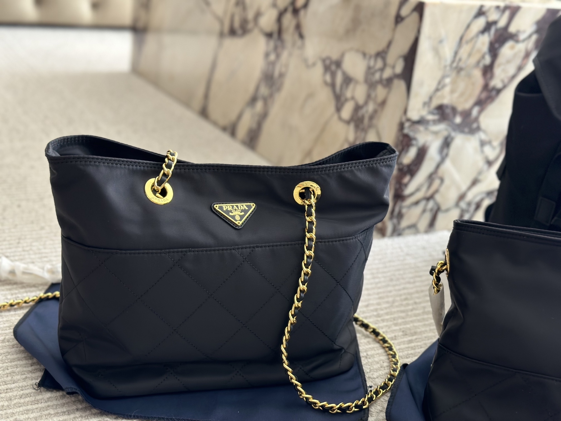 Prada Gold Vintage-Inspired Bag 068