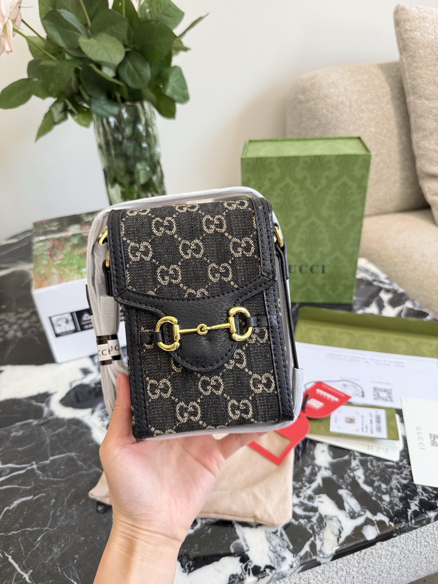 Gucci Beige Quilted Bag 538