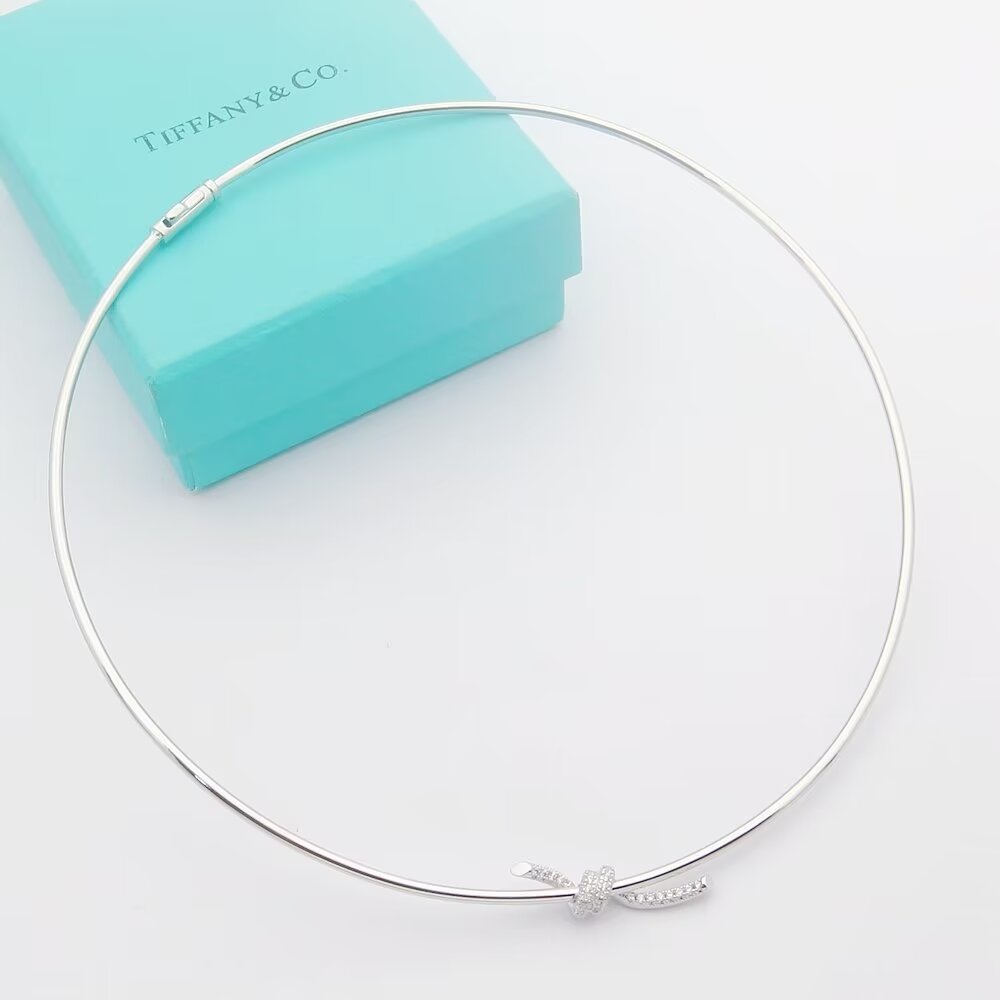 Tiffany Rose Gold Logo-Accented Necklace 241
