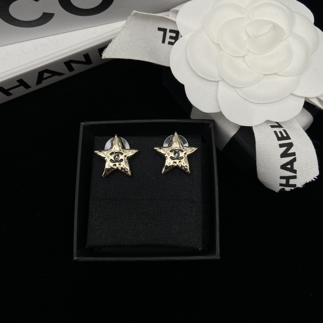 Chanel Silver Logo-Accented Earrings 015