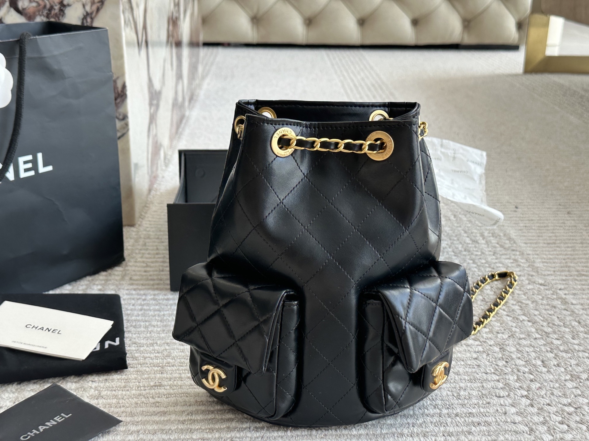 Chanel Black Vintage-Inspired Bag 1387