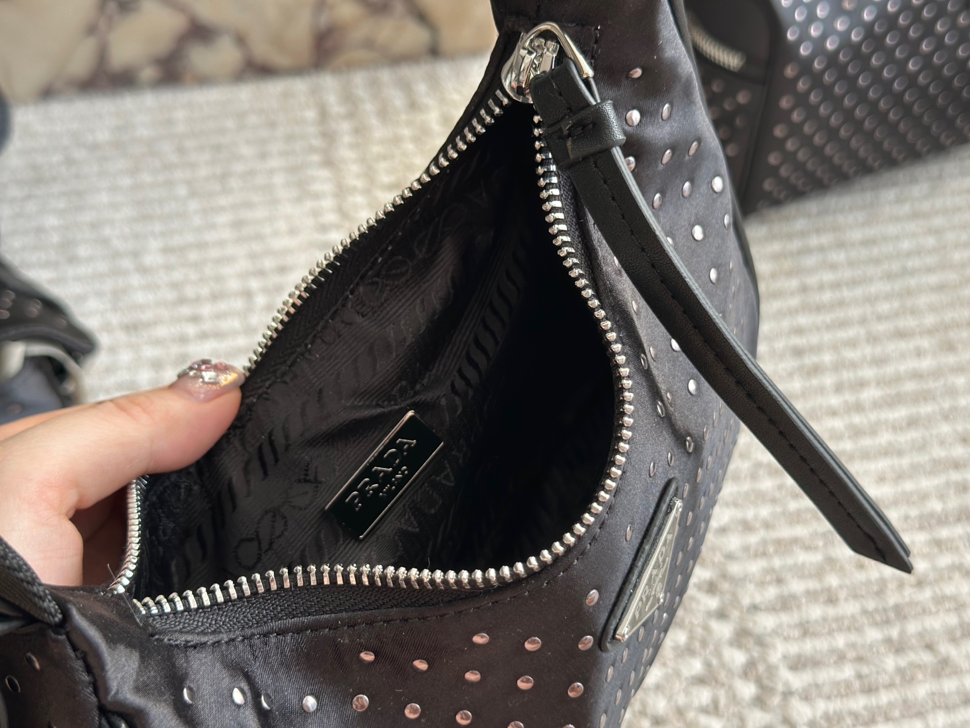 Prada Silver Vintage-Inspired Bag 049