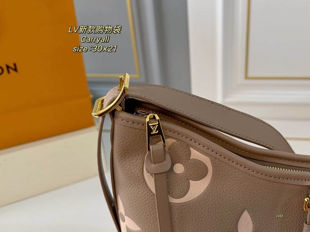 LV bag carryall leather bag 30cm