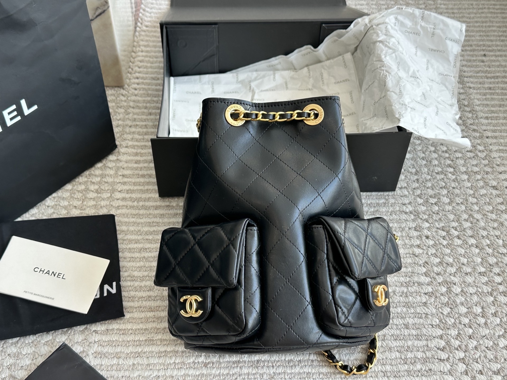 Chanel Black Vintage-Inspired Bag 1387