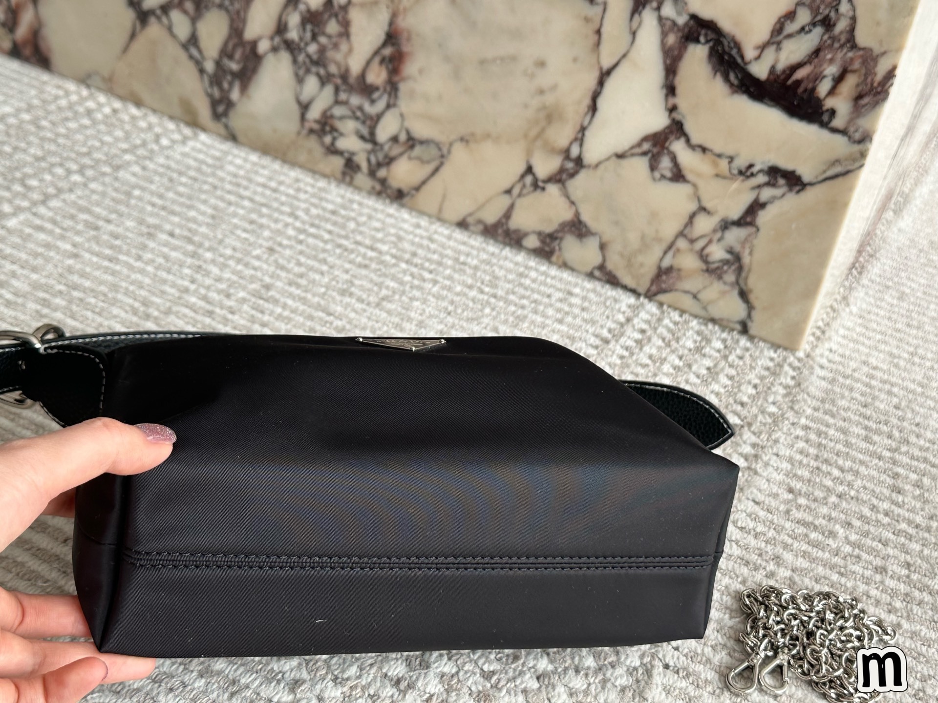 Prada Silver Vintage-Inspired Bag 046