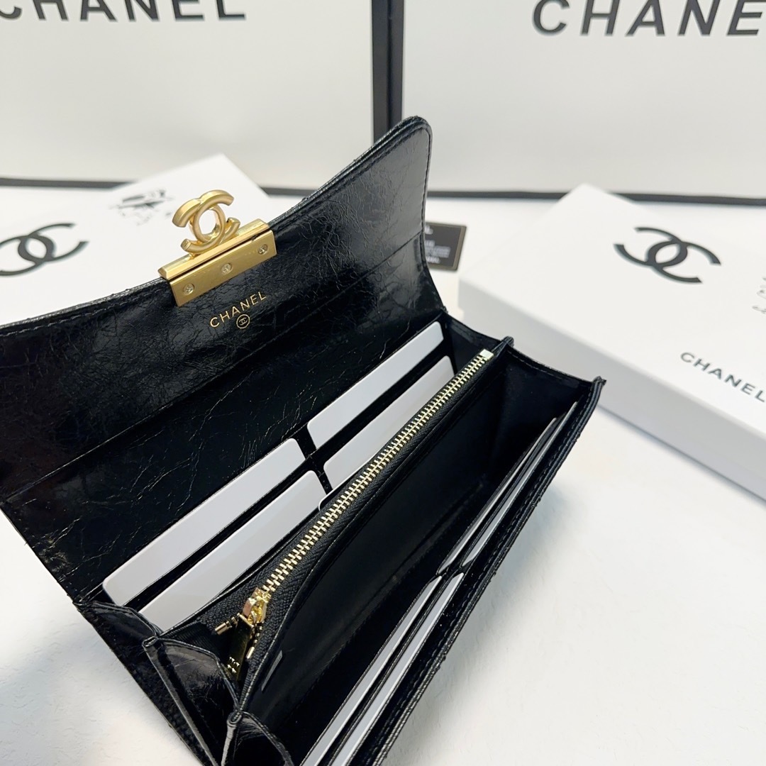 Chanel Rose Gold Quilted Bag walllet 1210