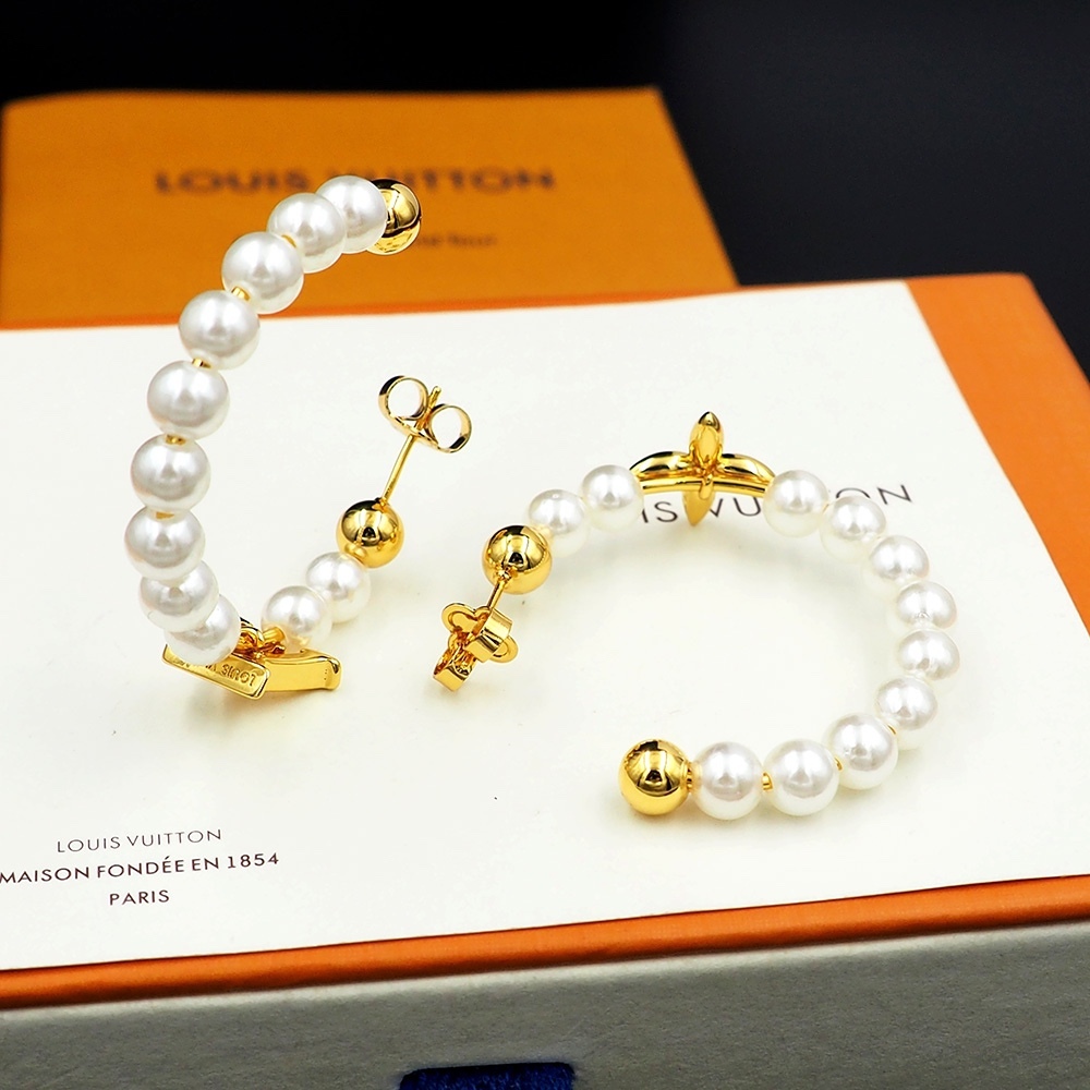 LV Rose Gold Vintage-Inspired Earrings 300